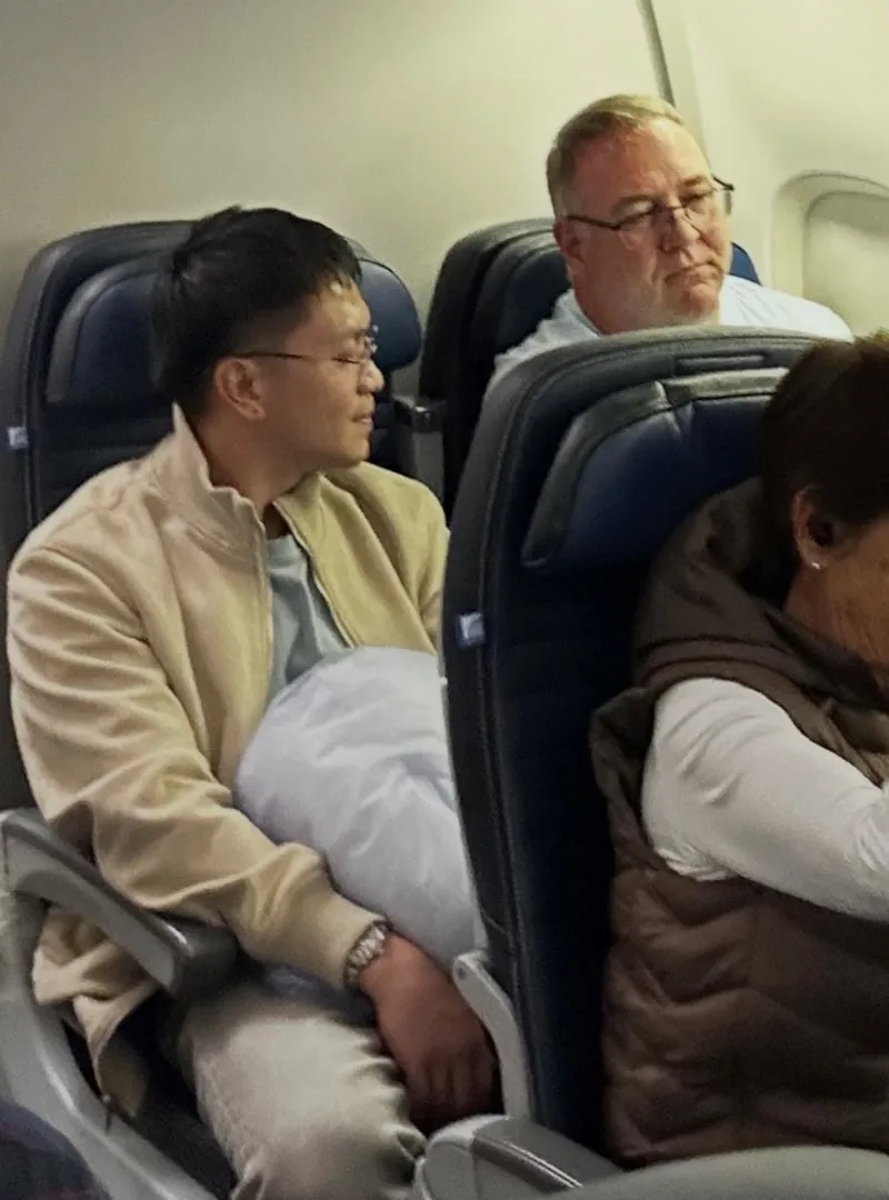 Keith in the Plane